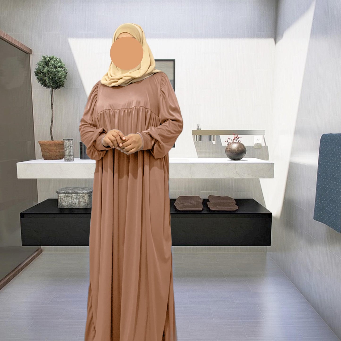 Khawla Shirring Dress