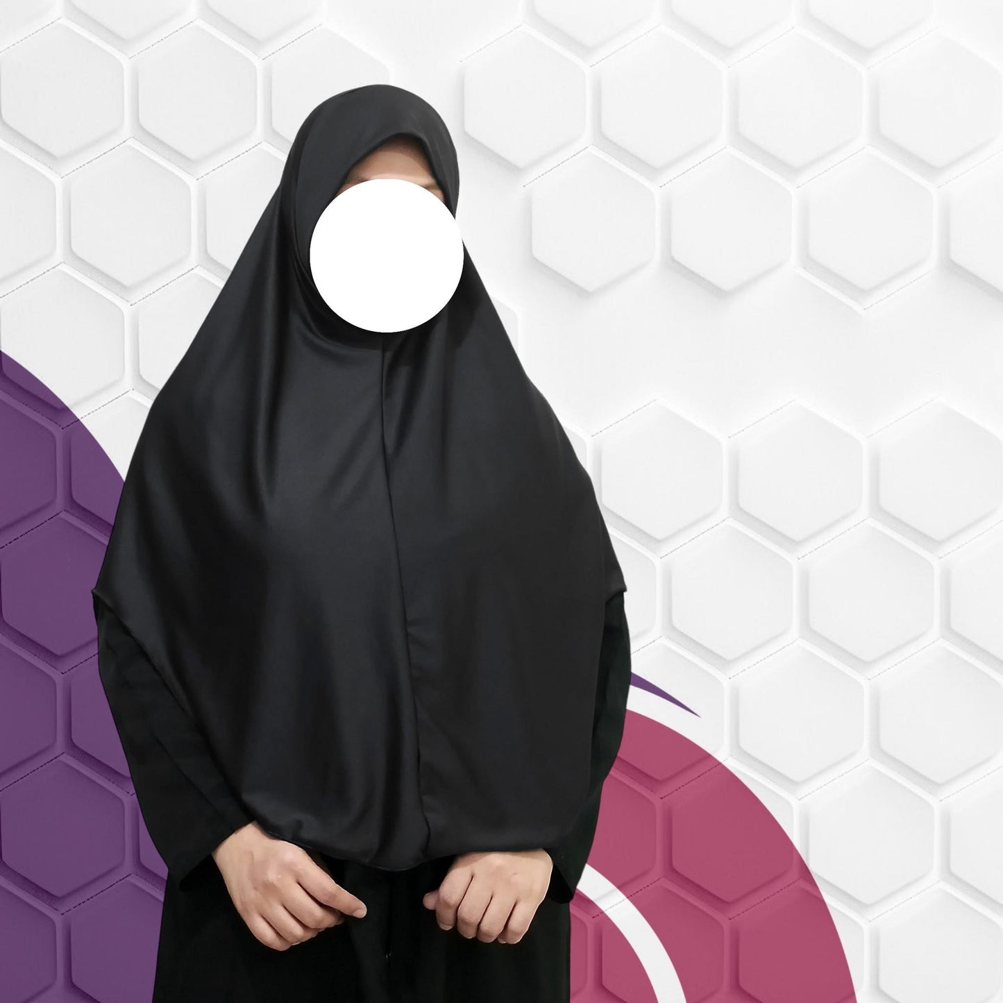 Hanna Simple Hijab with Lettuce Edge