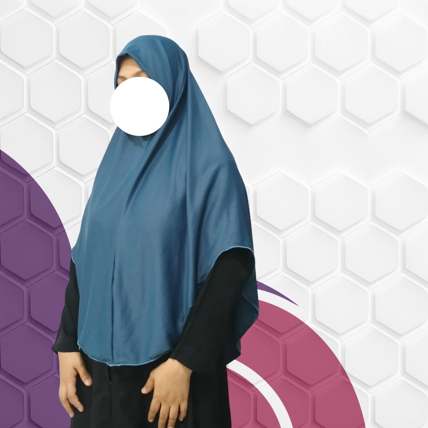 Hanna Simple Hijab with Lettuce Edge