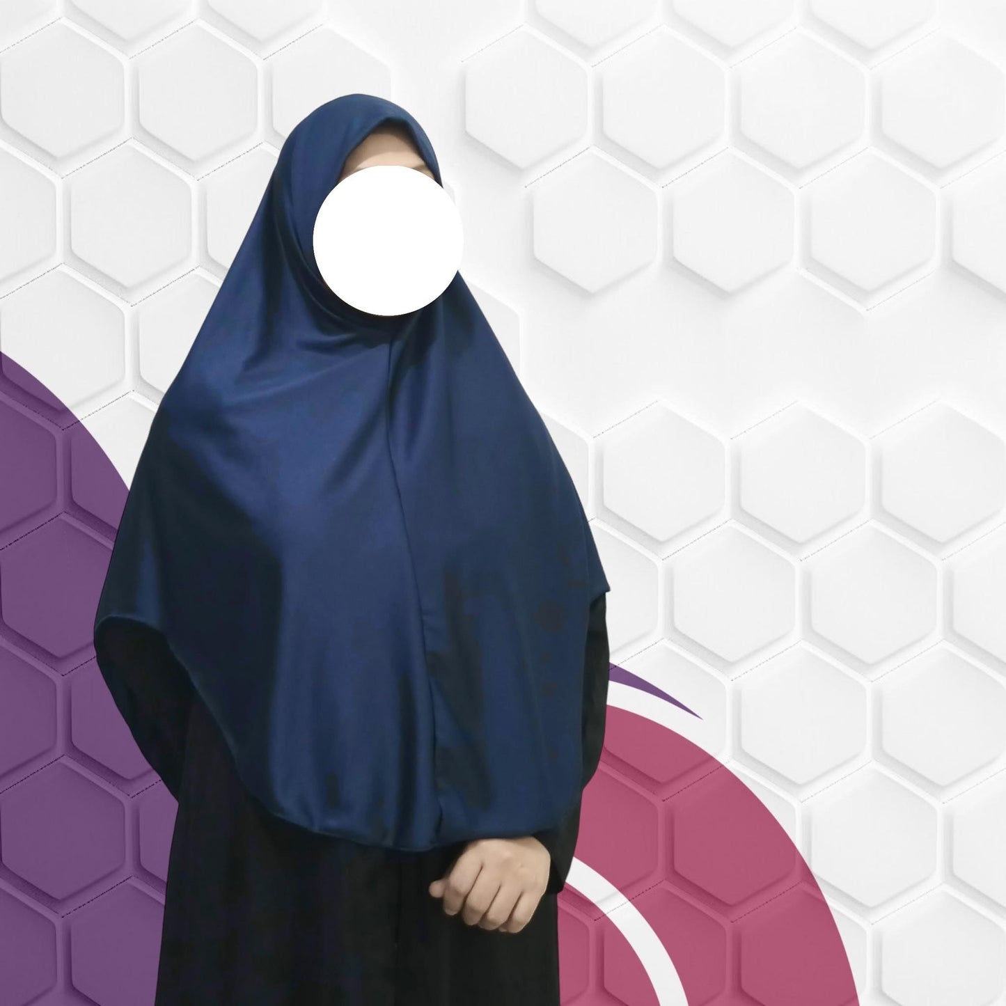 Hanna Simple Hijab with Lettuce Edge