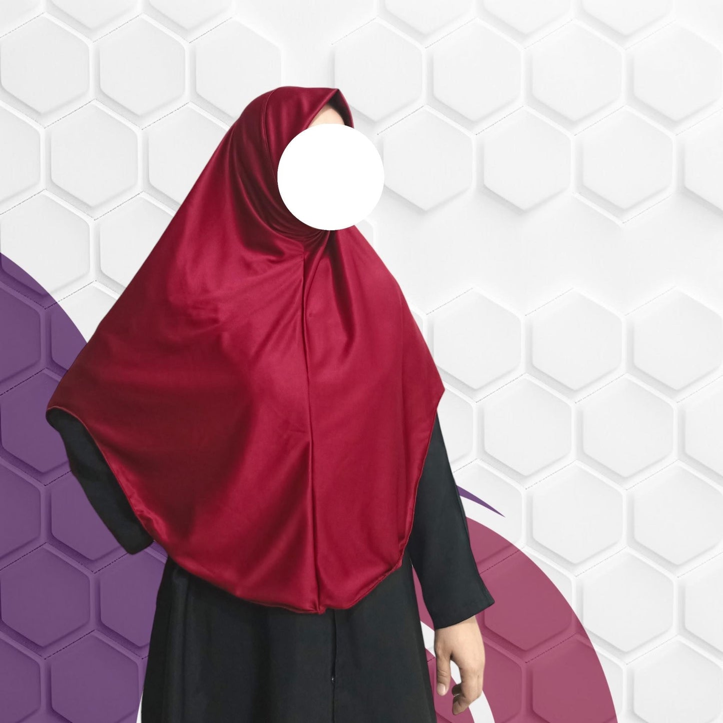 Hanna Simple Hijab with Lettuce Edge