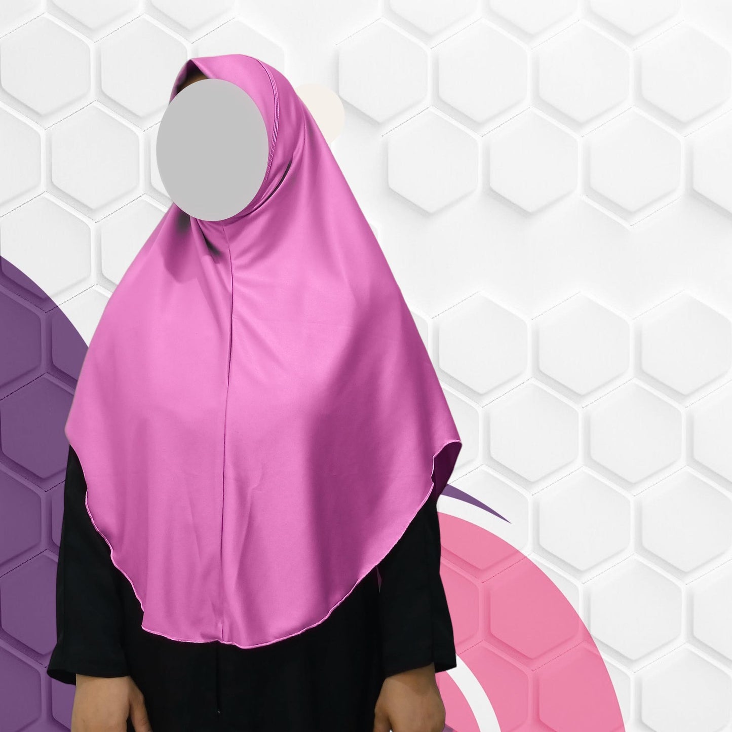 Hanna Simple Hijab with Lettuce Edge
