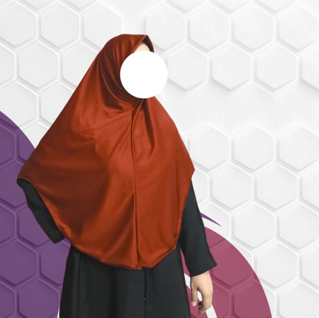 Hanna Simple Hijab with Lettuce Edge