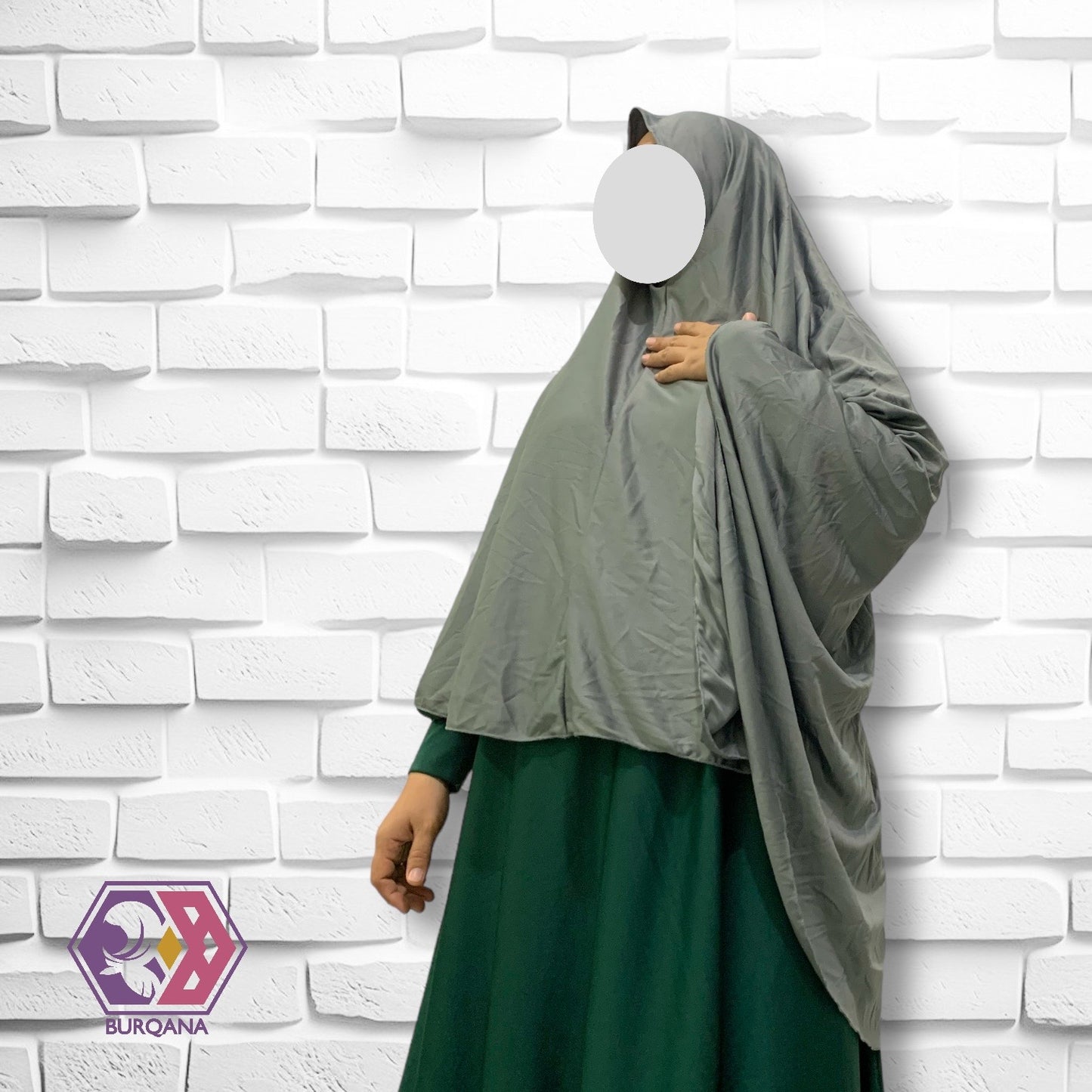 Hanna Simple Hijab with Lettuce Edge
