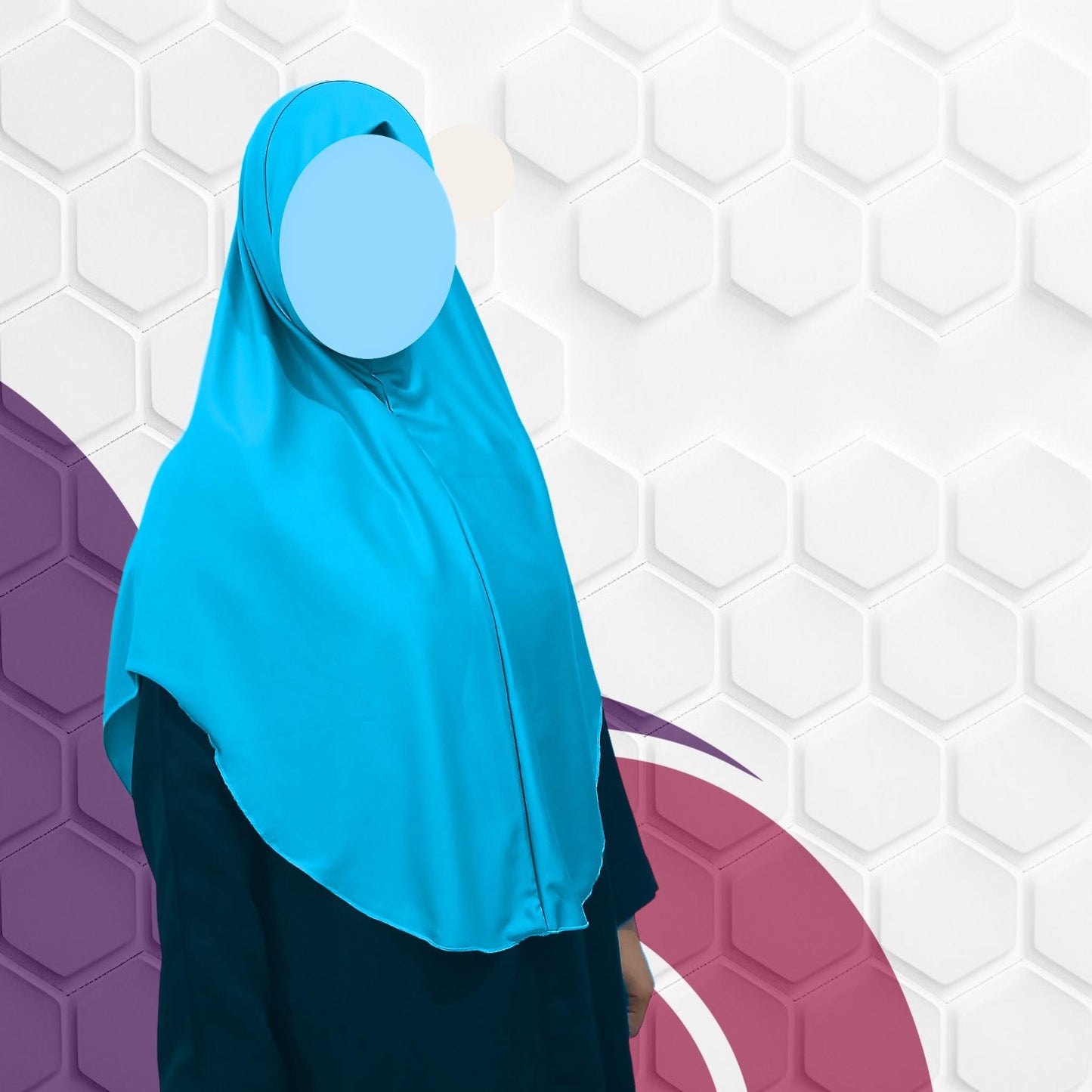Hanna Simple Hijab with Lettuce Edge