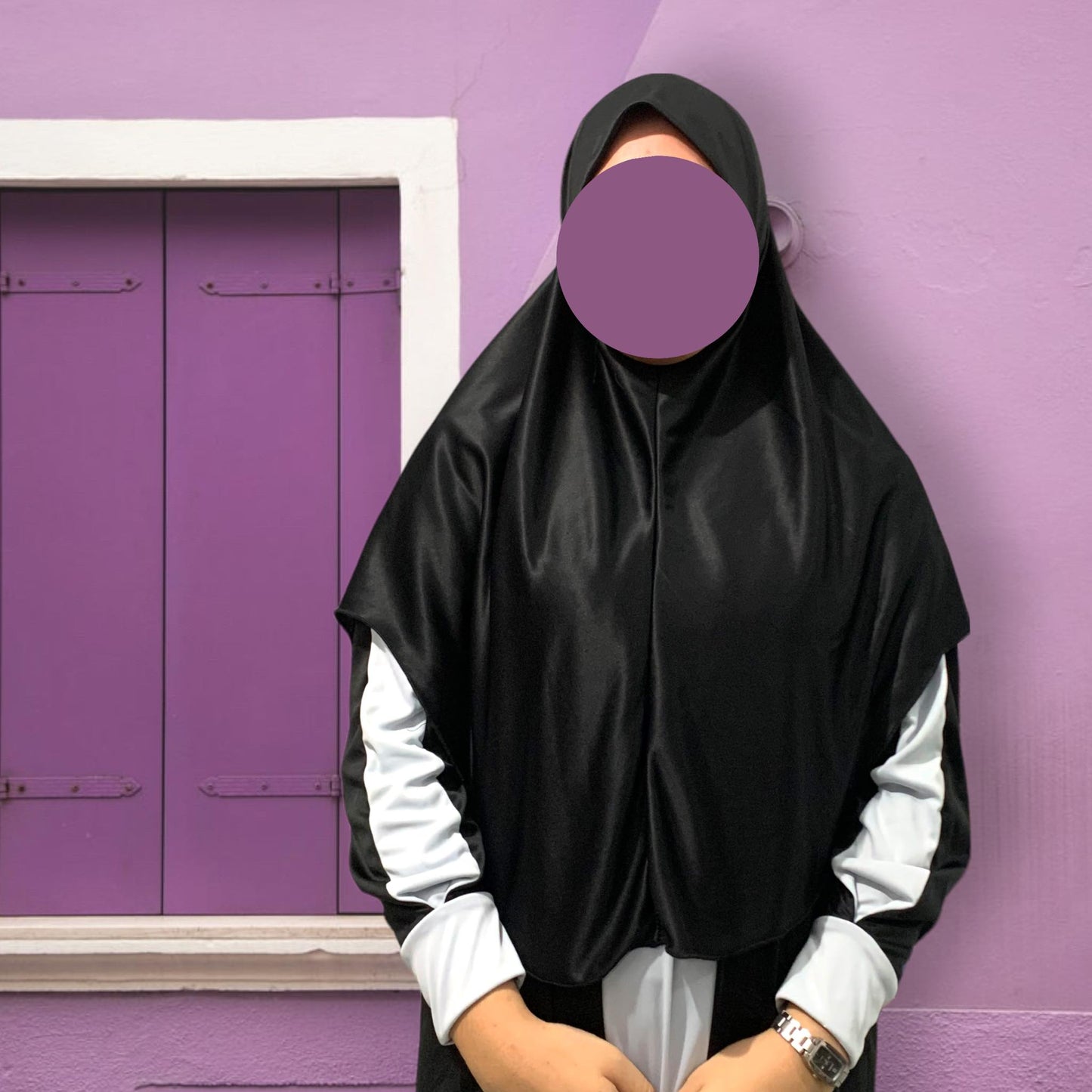 Hanna Simple Hijab with Lettuce Edge