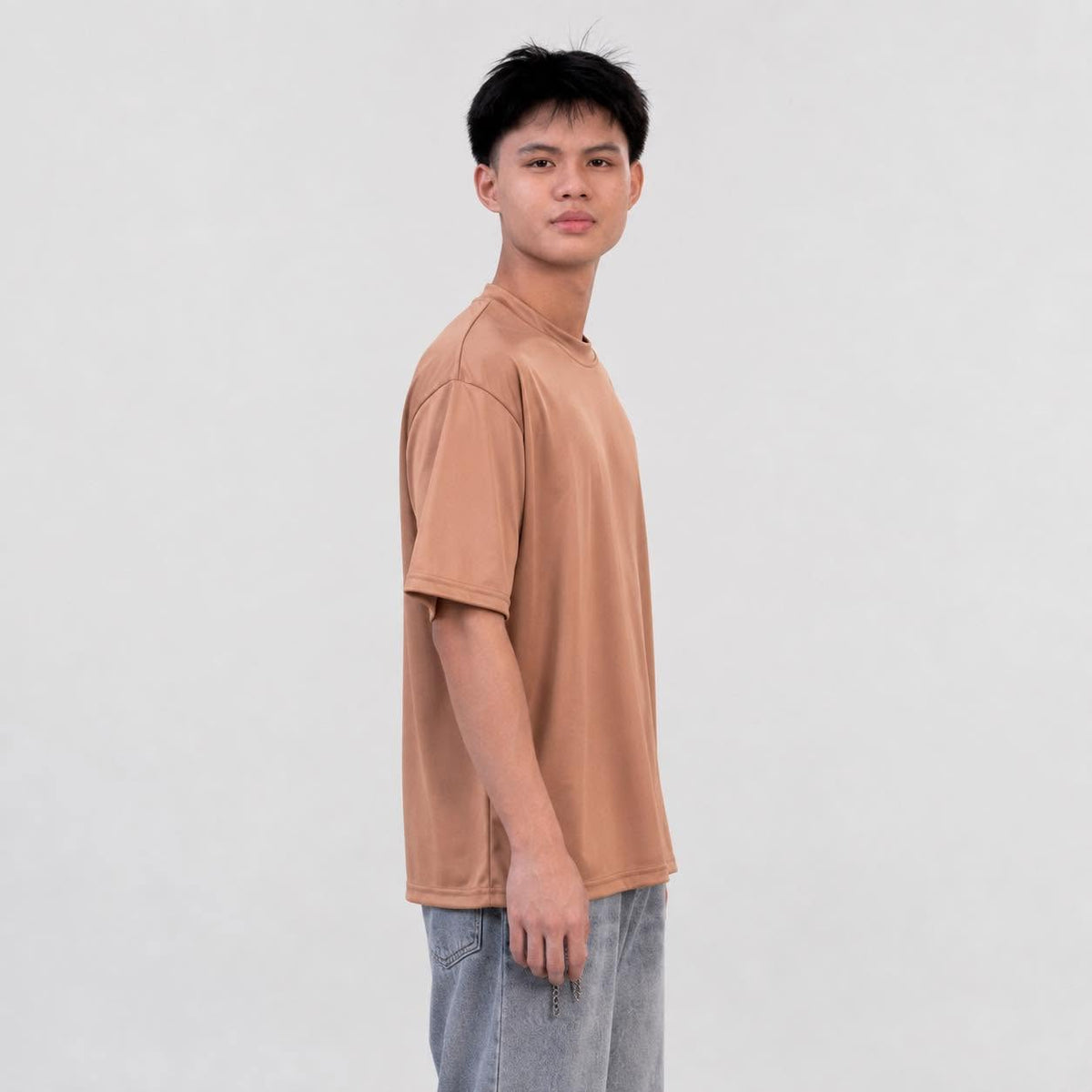 Burqana Ziyan T-Shirt Unisex Semi Oversized Qiana Iron-Free Smooth Sportswear Tee