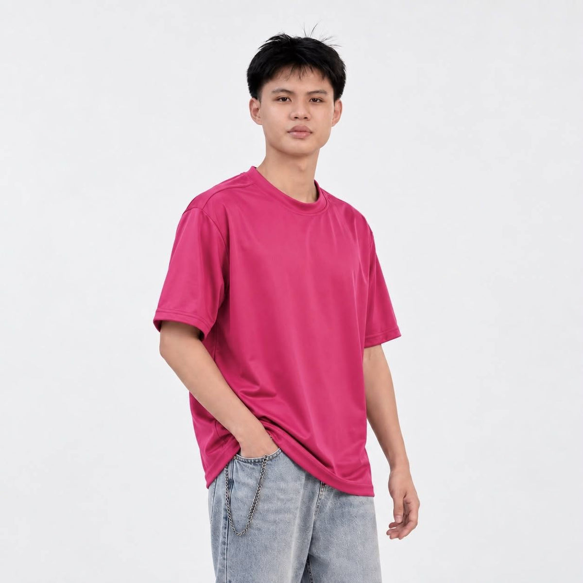 Burqana Ziyan T-Shirt Unisex Semi Oversized Qiana Iron-Free Smooth Sportswear Tee