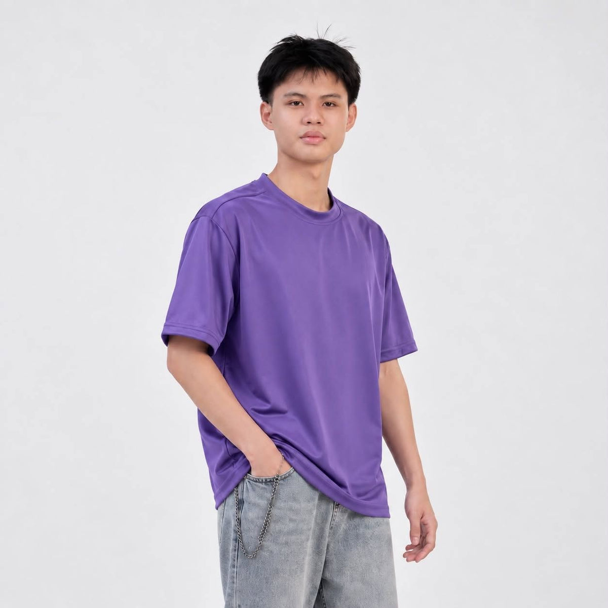 Burqana Ziyan T-Shirt Unisex Semi Oversized Qiana Iron-Free Smooth Sportswear Tee