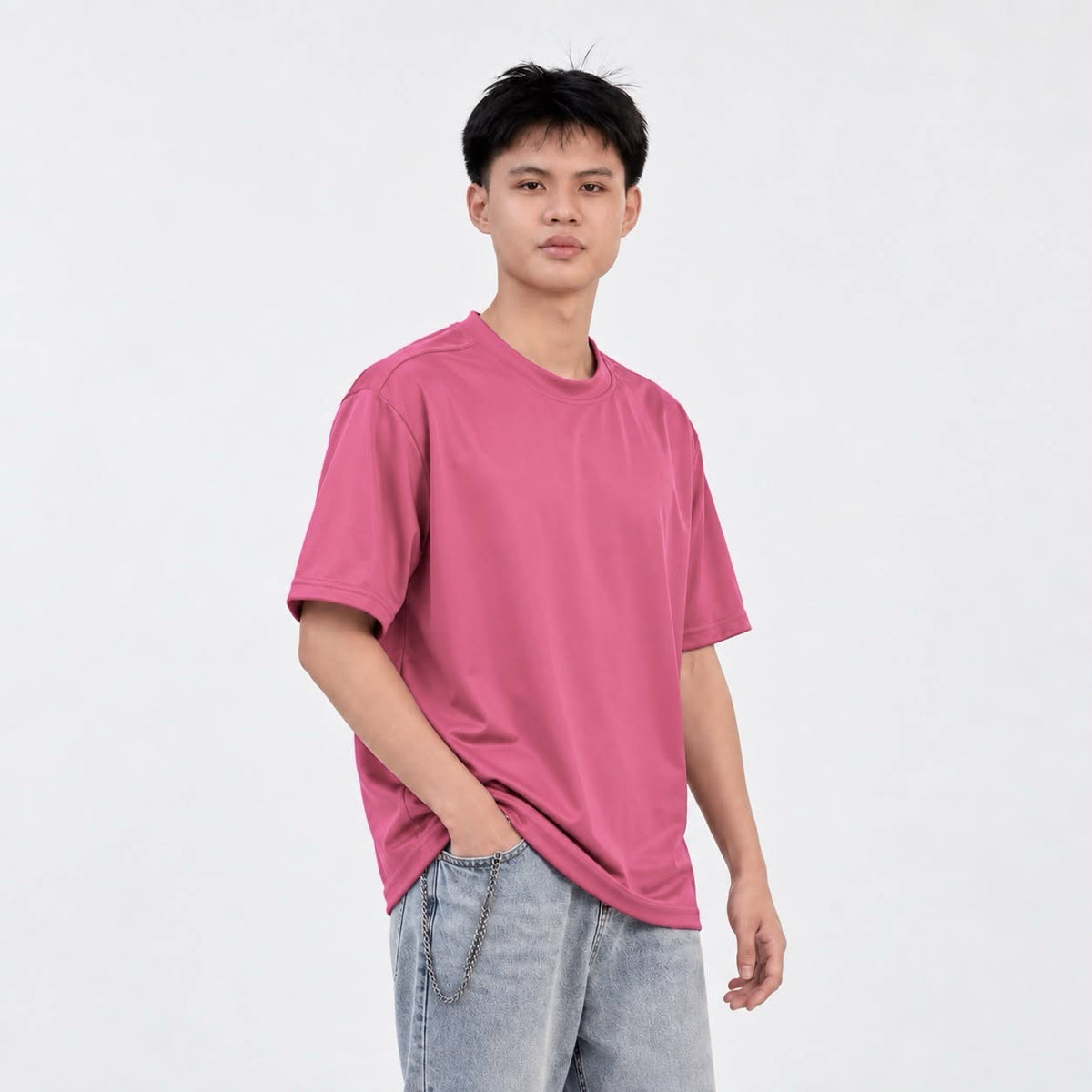 Burqana Ziyan T-Shirt Unisex Semi Oversized Qiana Iron-Free Smooth Sportswear Tee
