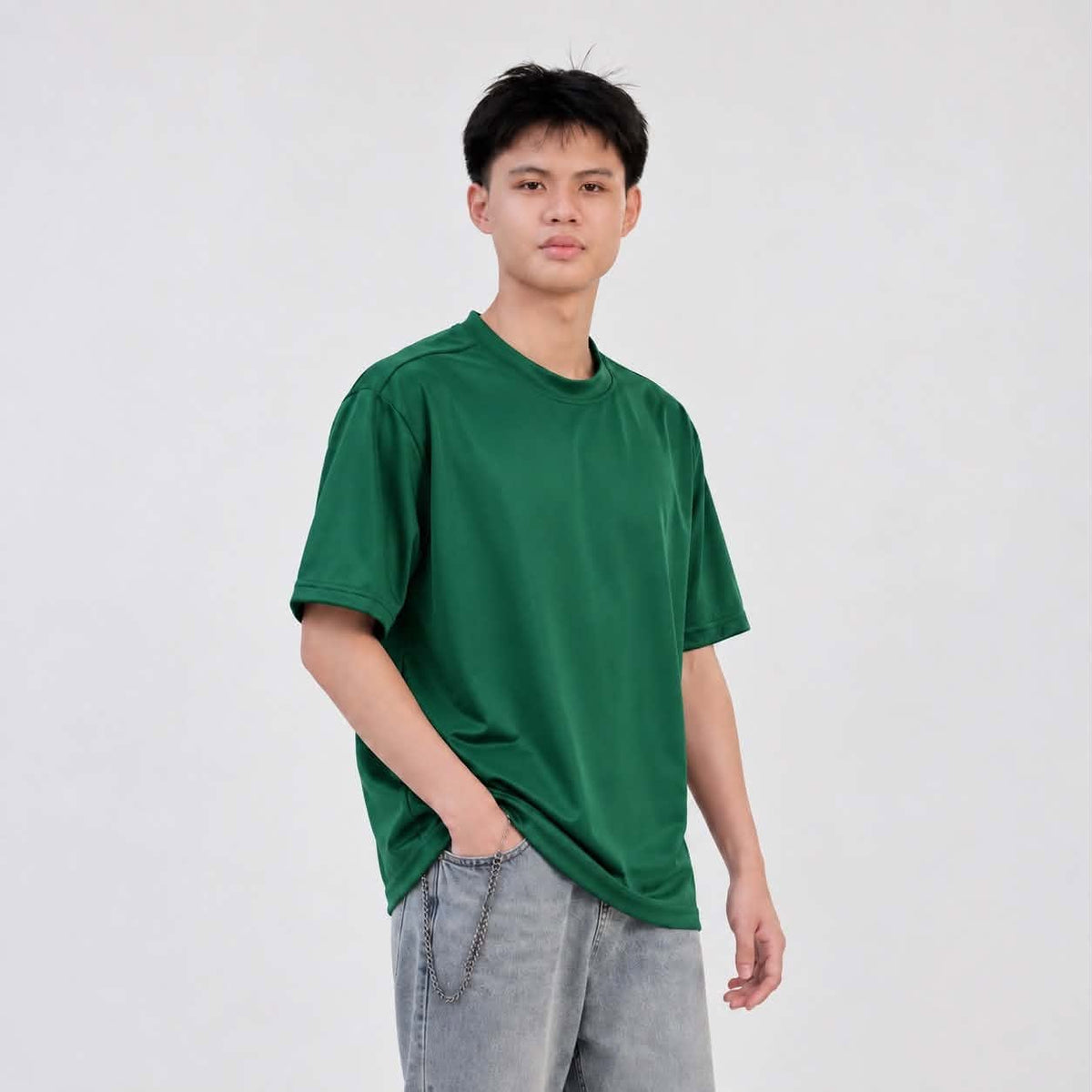 Burqana Ziyan T-Shirt Unisex Semi Oversized Qiana Iron-Free Smooth Sportswear Tee