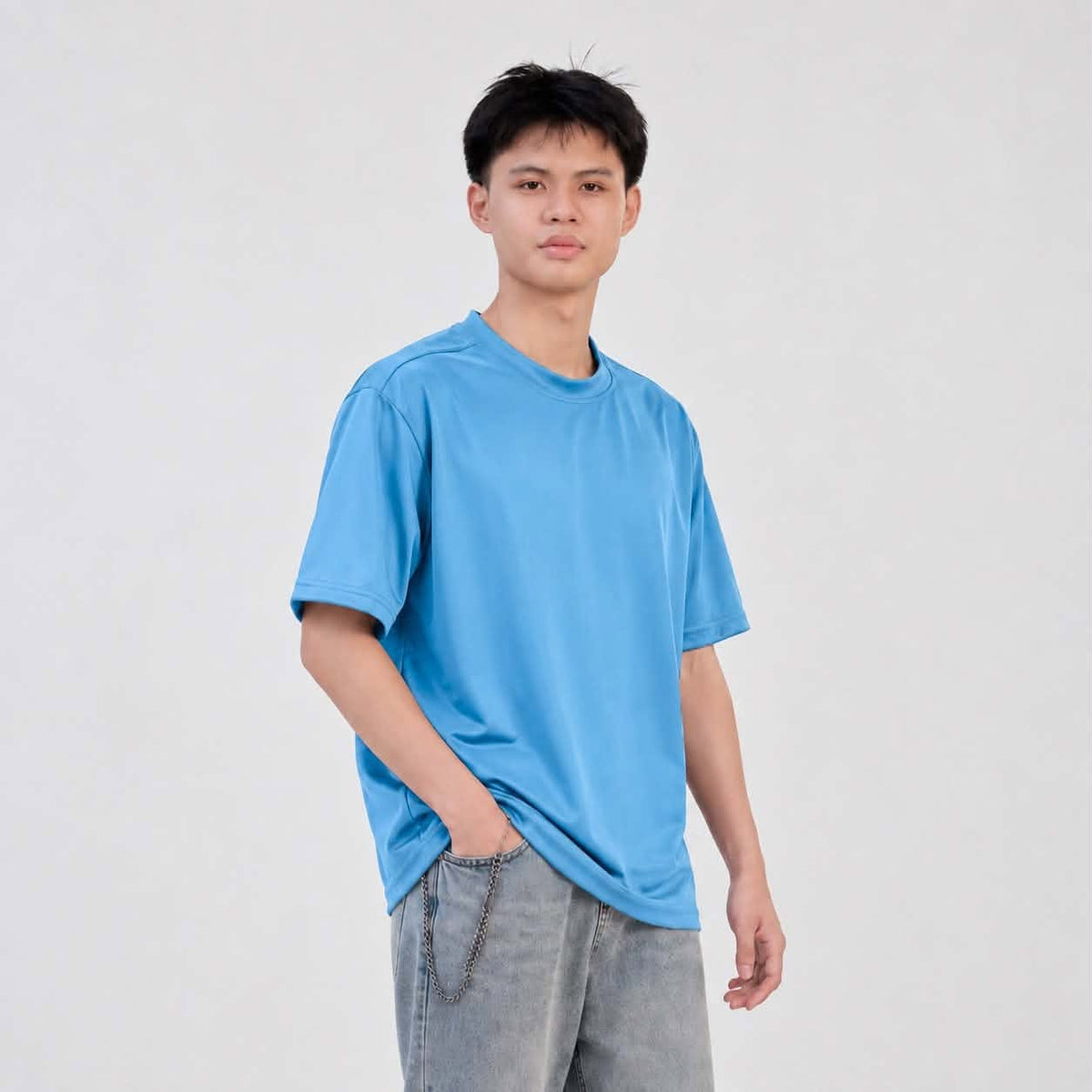 Burqana Ziyan T-Shirt Unisex Semi Oversized Qiana Iron-Free Smooth Sportswear Tee