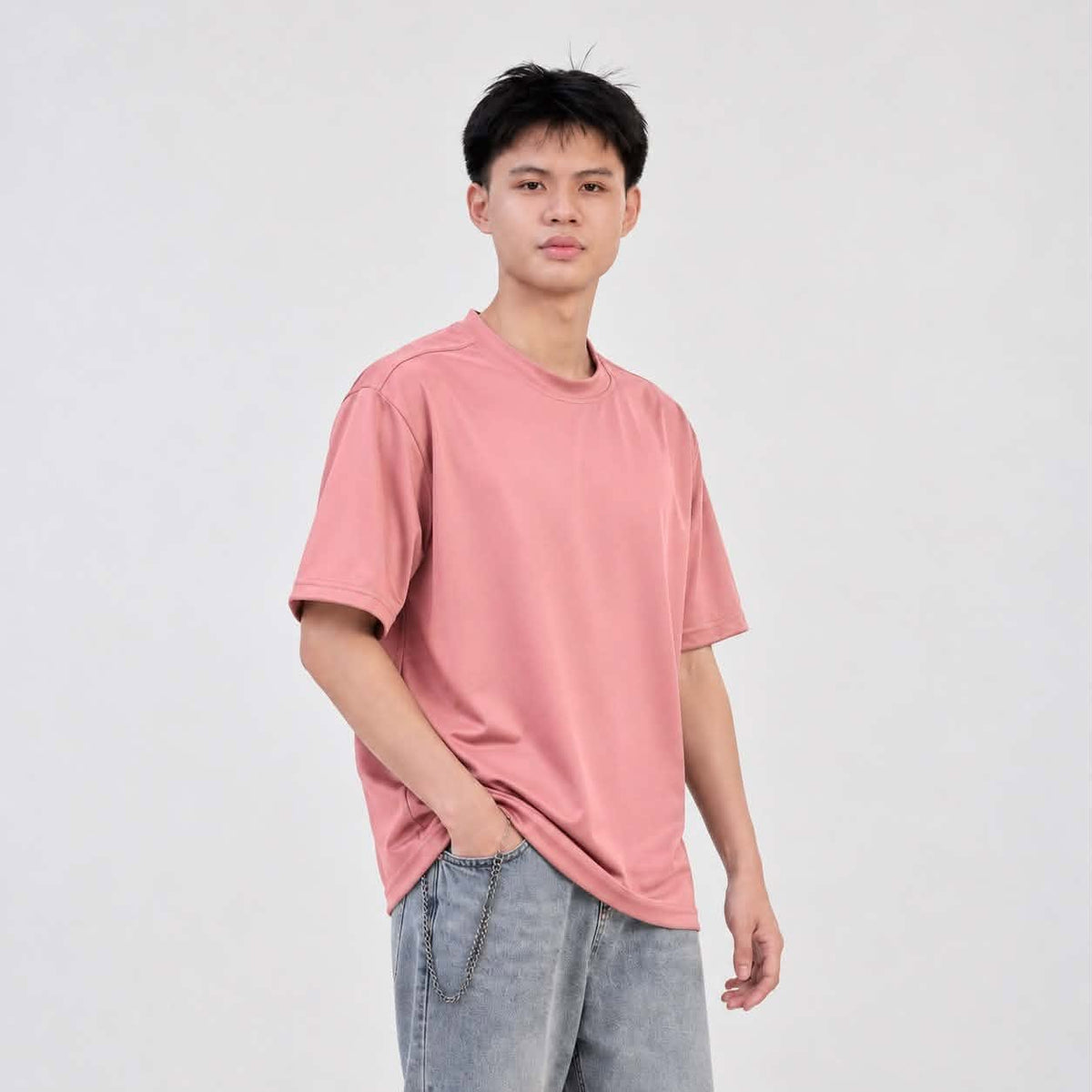 Burqana Ziyan T-Shirt Unisex Semi Oversized Qiana Iron-Free Smooth Sportswear Tee