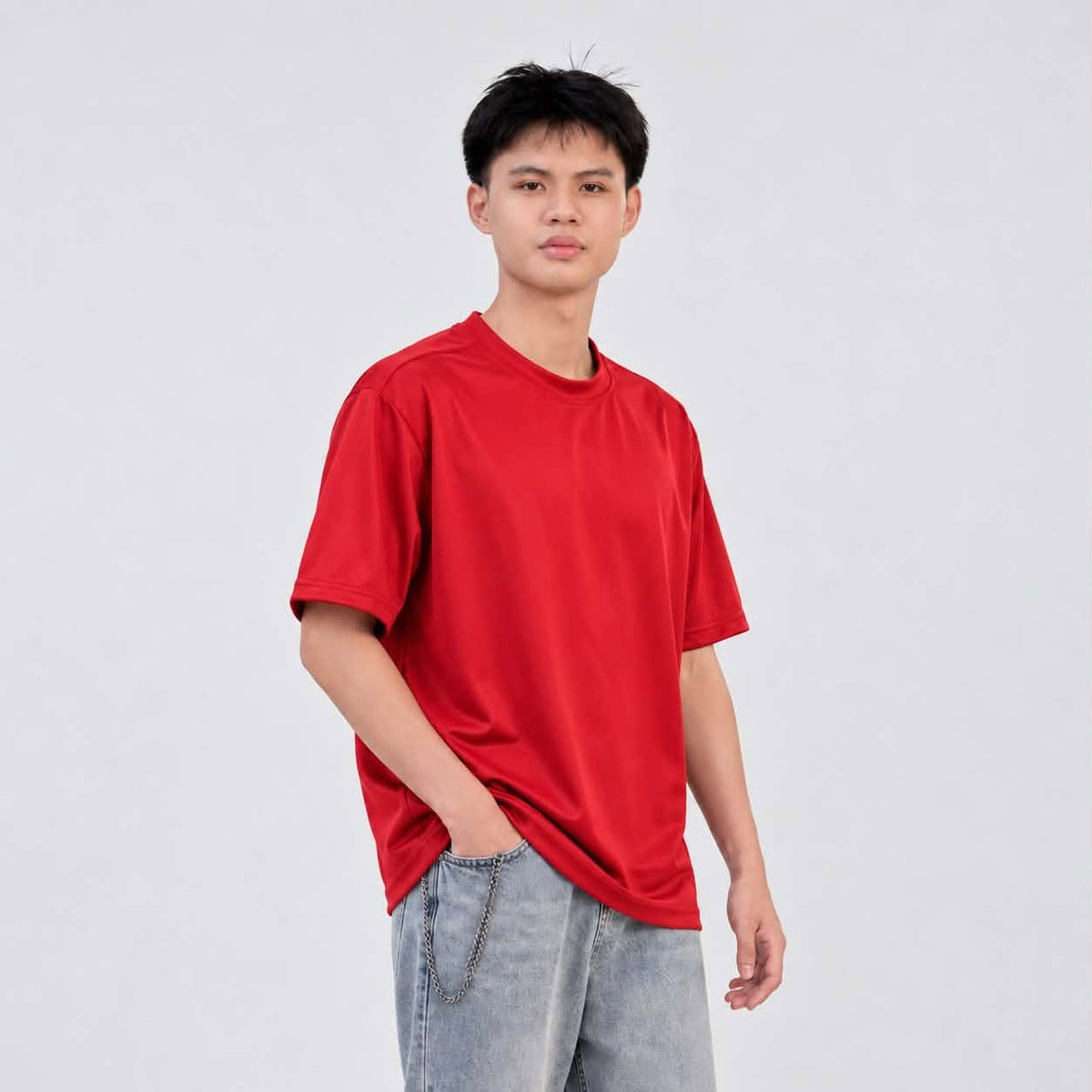 Burqana Ziyan T-Shirt Unisex Semi Oversized Qiana Iron-Free Smooth Sportswear Tee