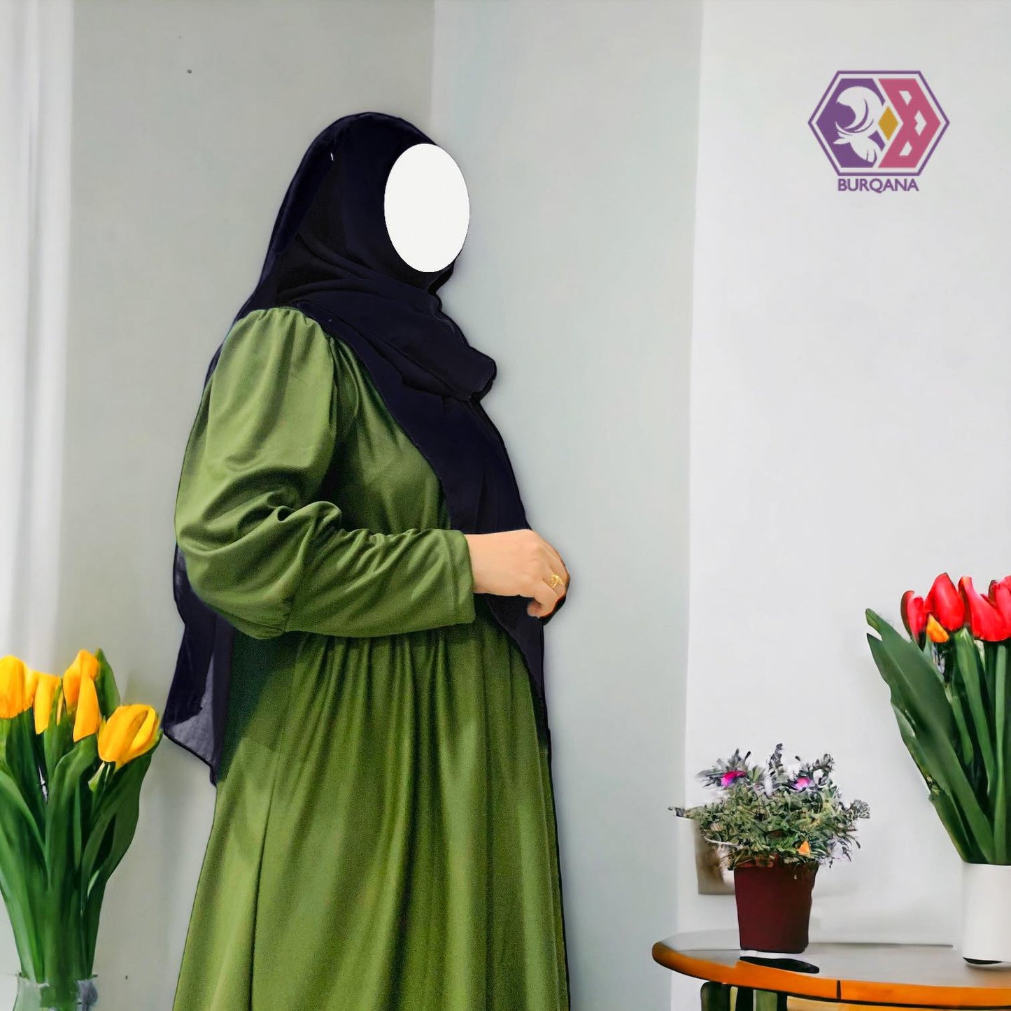 Rectangle Plain Hijab for Muslim women