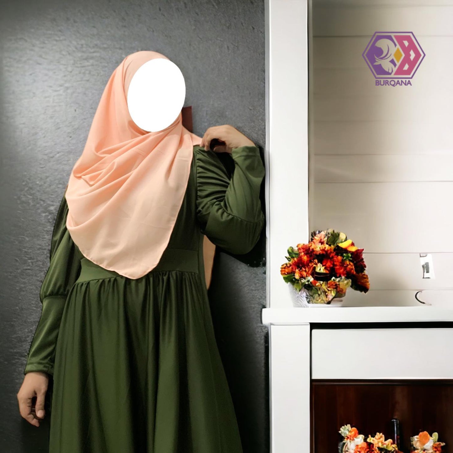 Rectangle Plain Hijab for Muslim women