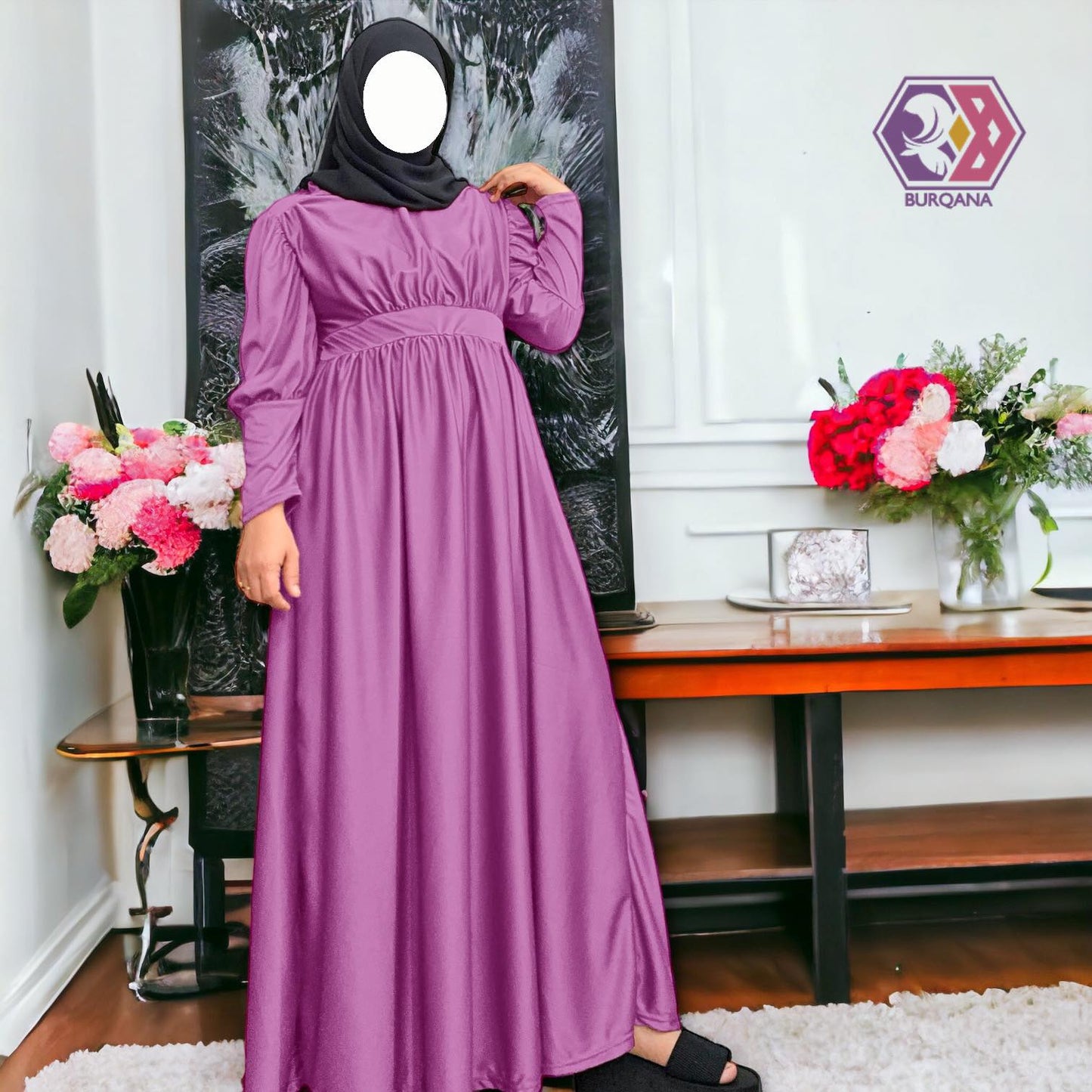 Fatma Puff Shirring Dress