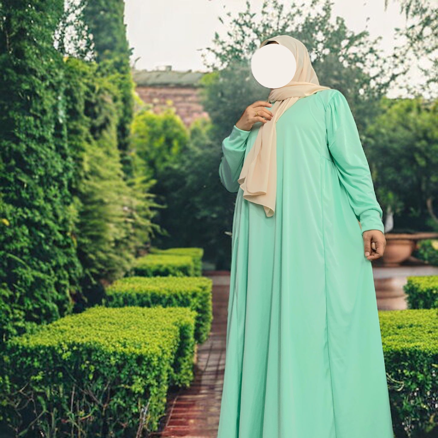 Hafsa Puff Side Shirred Dress