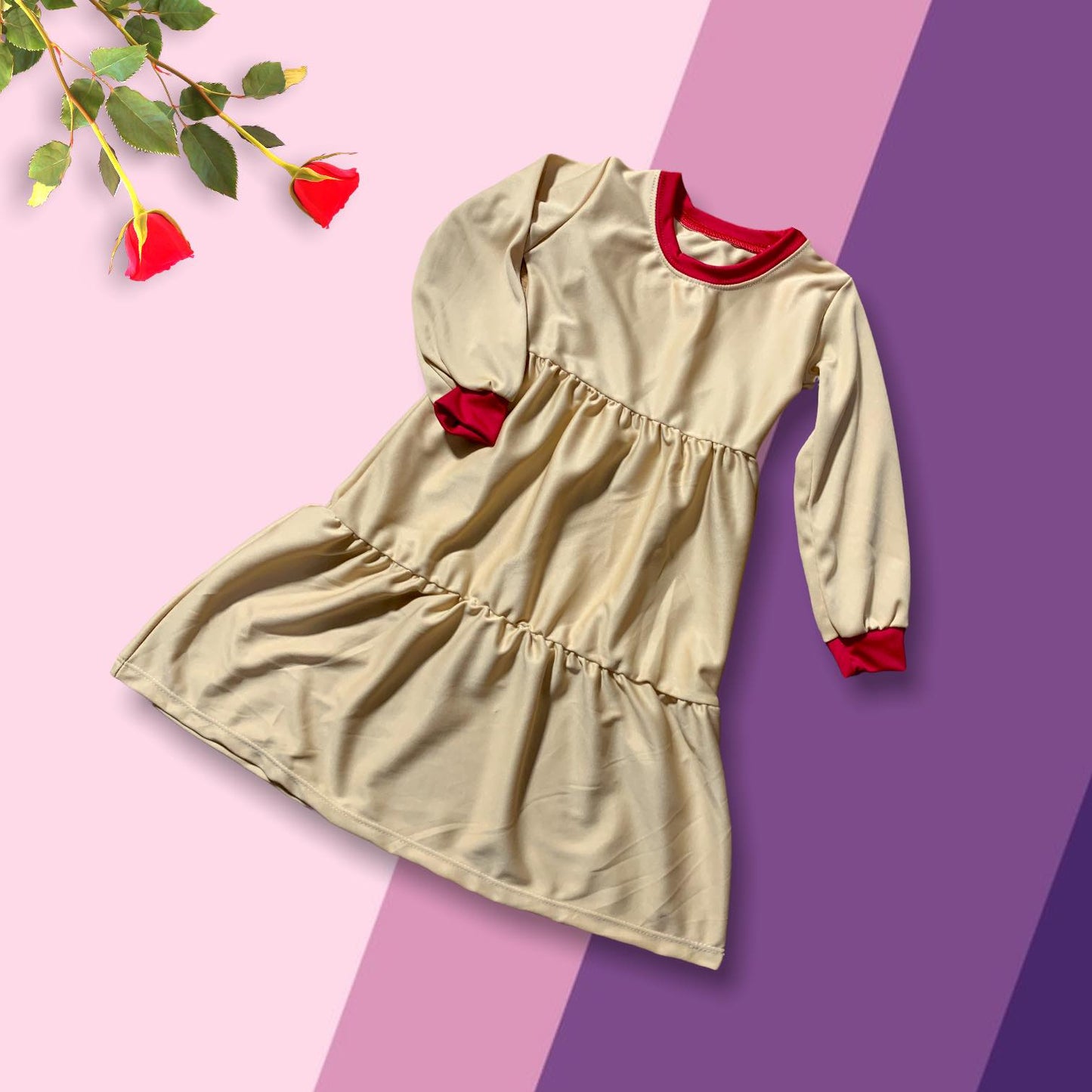 Aairah Raffled Dress for Girls