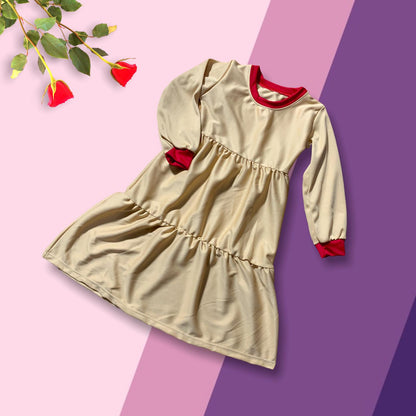 Aairah Raffled Dress for Girls