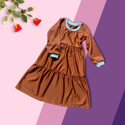 Aairah Raffled Dress for Girls