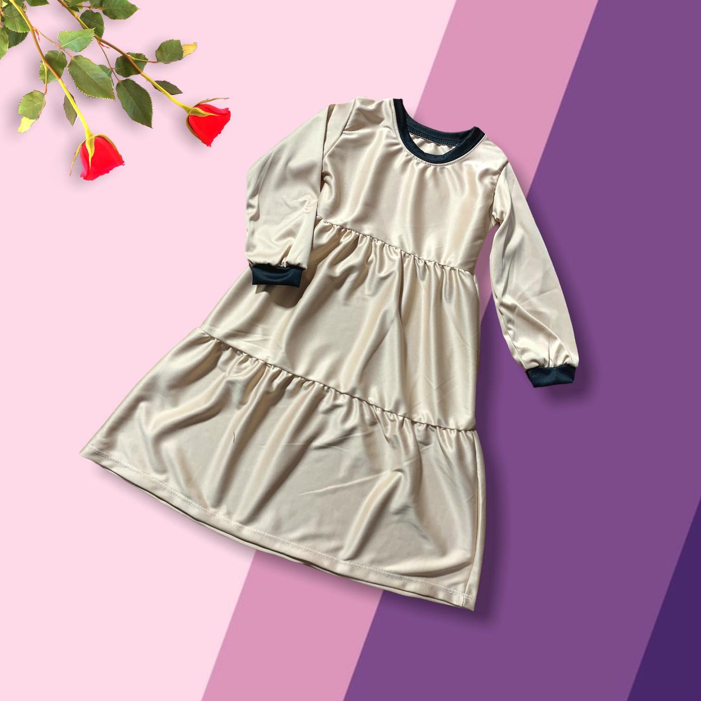 Aairah Raffled Dress for Girls
