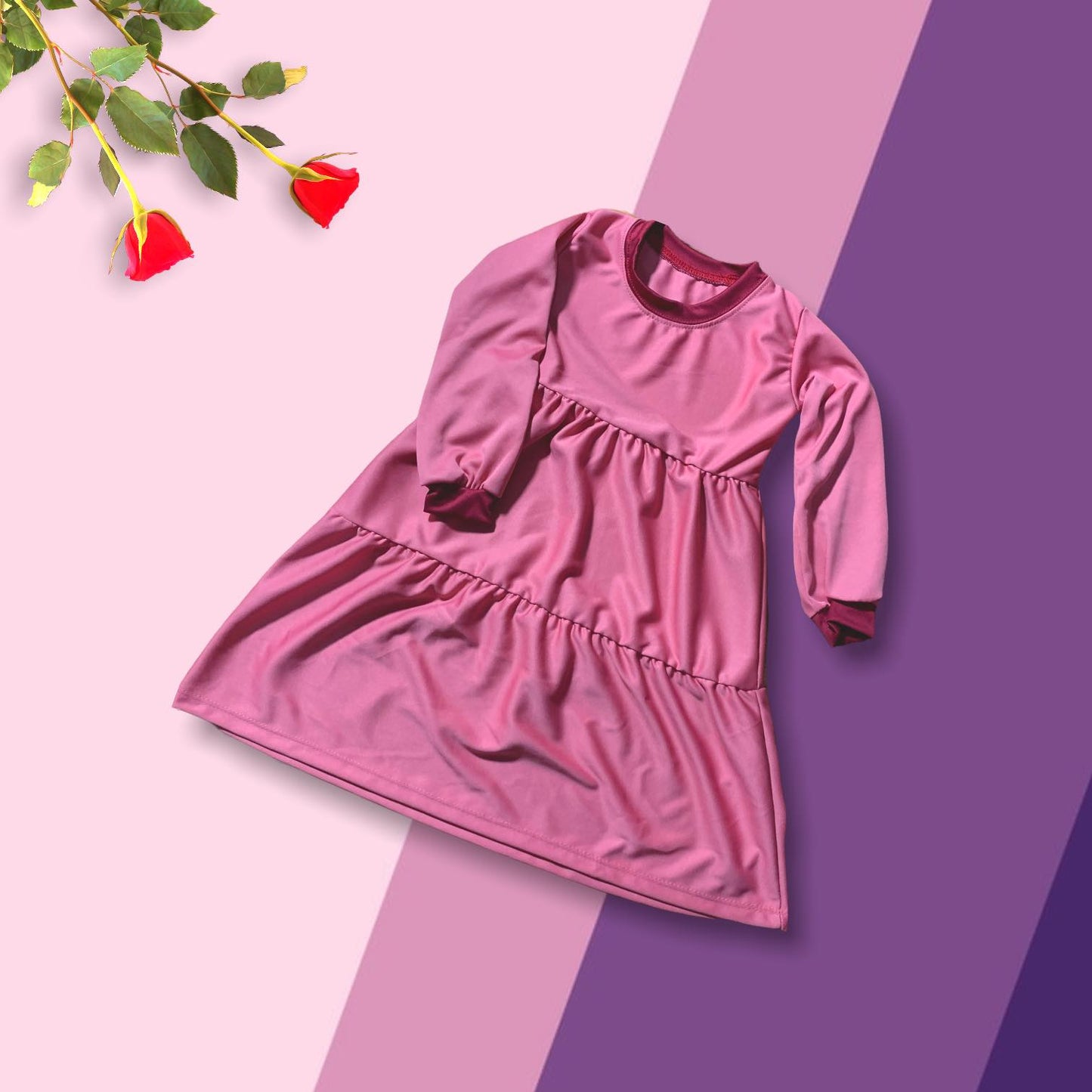 Aairah Raffled Dress for Girls