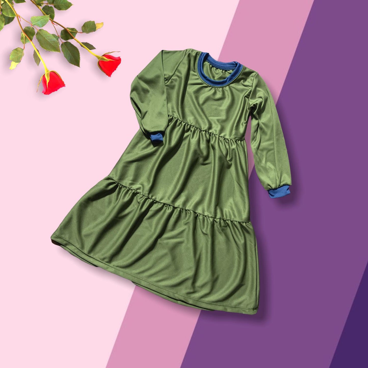 Aairah Raffled Dress for Girls